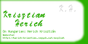 krisztian herich business card